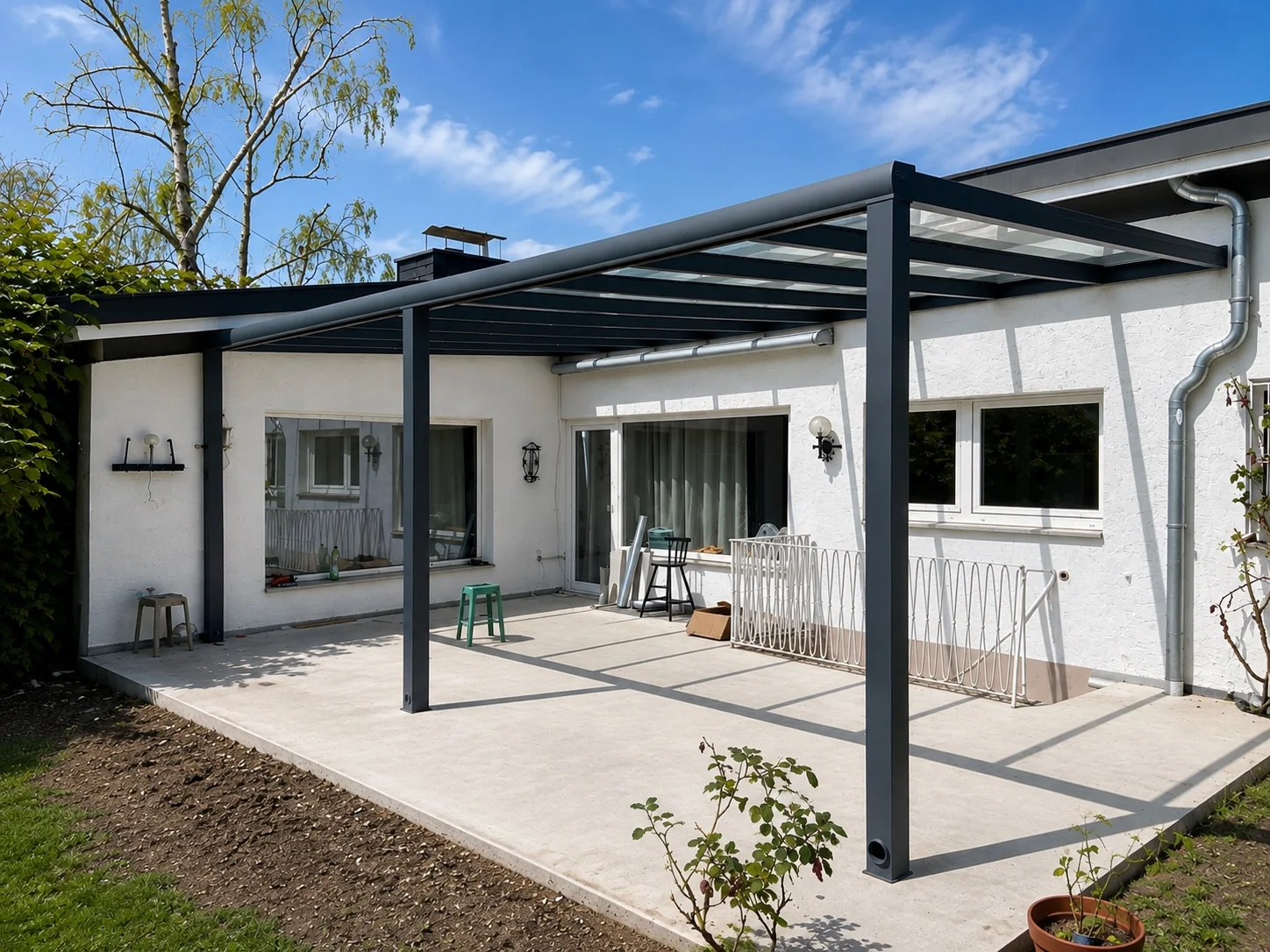 Terrassenüberdachung aus Aluminium in NRW